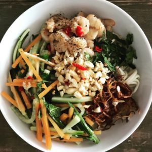 bo bun aux crevettes salade de nouilles vietnamienne