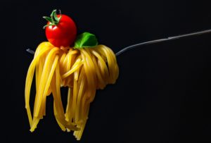 spaghettis et tomate